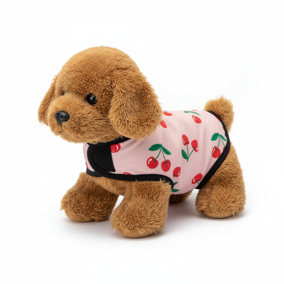 Cherry print dog diaper