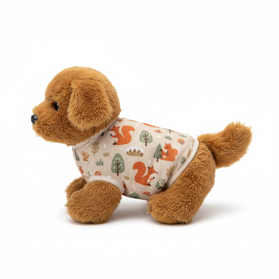 Forest animals print dog diaper