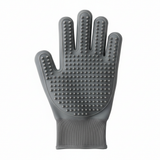 Gray Pet Grooming Glove