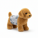 Gray wolf print dog diaper