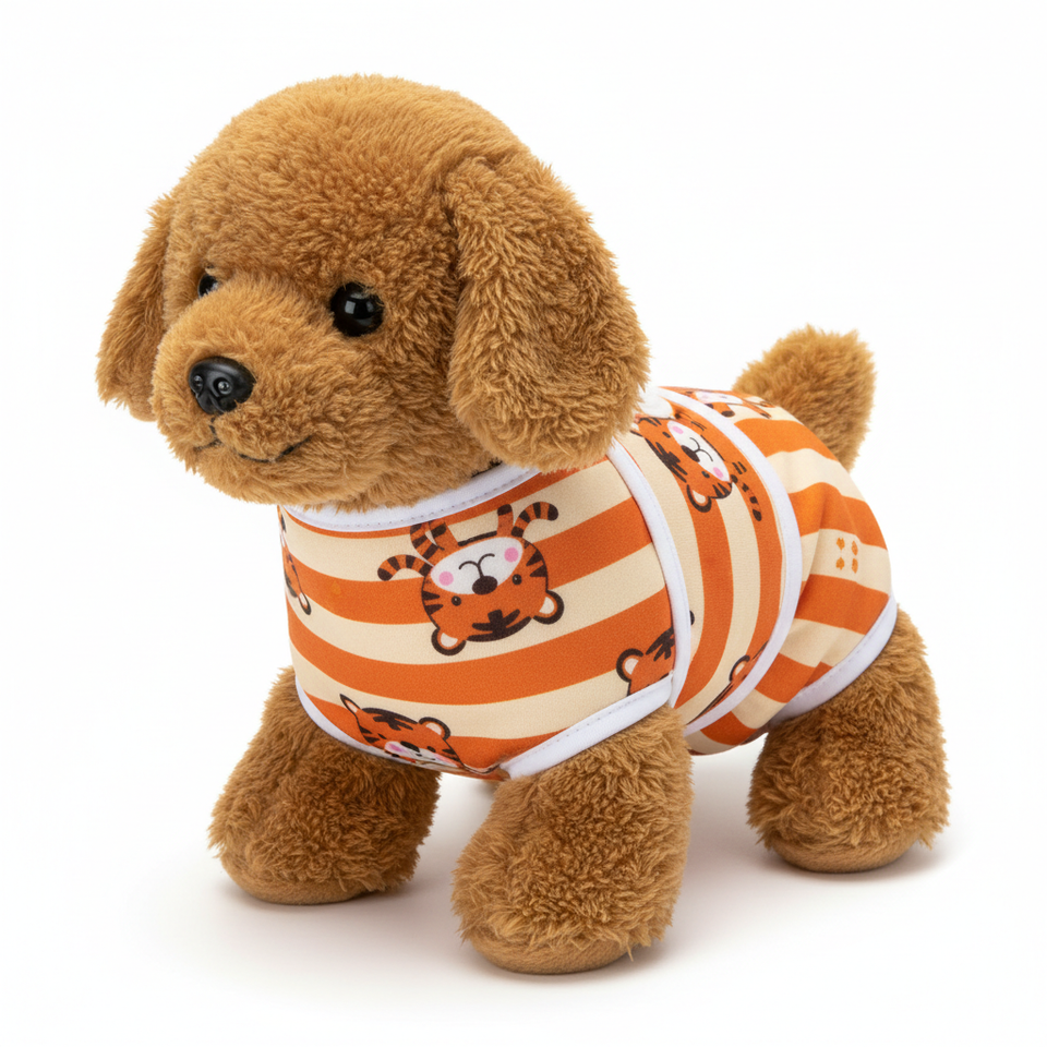 Little tiger print dog diaper