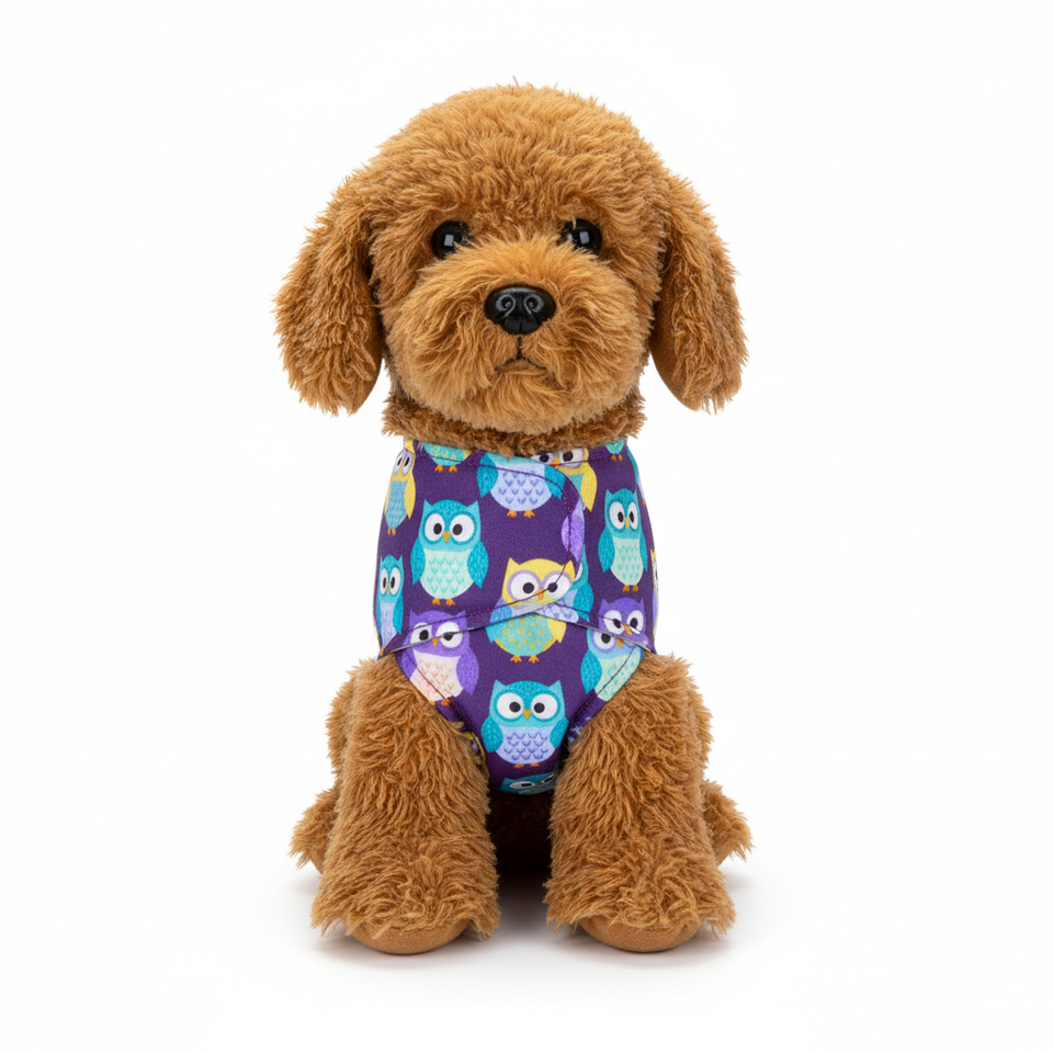 Owl print dog diaper