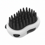 Pet bath brush bristle top view